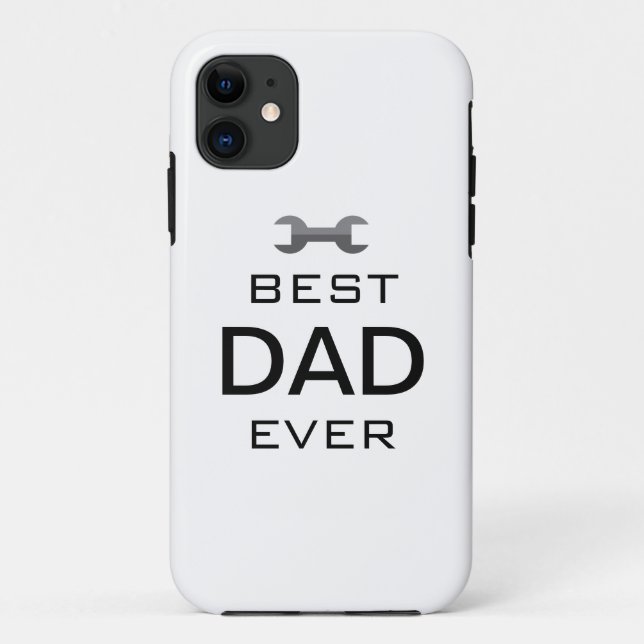 Para iPhone 11 A melhor capa de telefone do pai nunca com ícone (Verso)