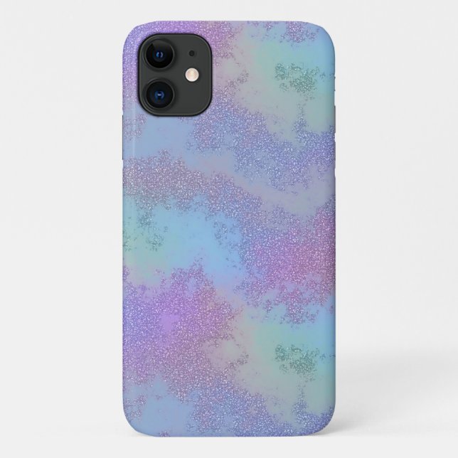 Para iPhone 11 Abstrato Mermaid Glitter Capa de telefone (Verso)