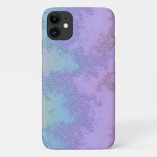 Para iPhone 11 Abstrato Mermaid Glitter Capa de telefone (Verso)