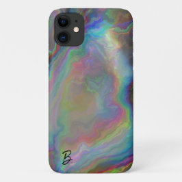 Para iPhone 11 Abstrato Opal Agate Capa de telefone Personalizada