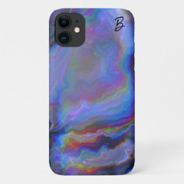 Para iPhone 11 Abstrato Opal Agate Capa de telefone Personalizada