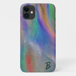 Para iPhone 11 Abstrato Opal Capa de telefone Personalizada