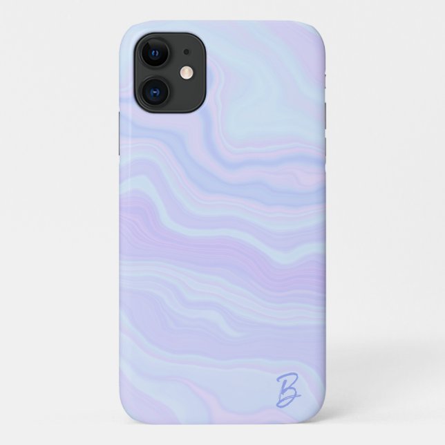 Para iPhone 11 Abstrato Pastel Agate Capa de telefone Personaliza (Verso)