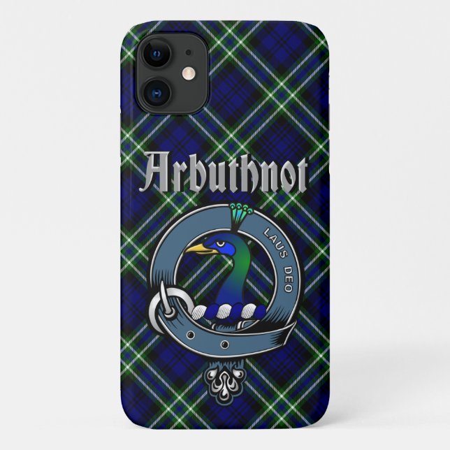 Para iPhone 11 Arbuthnot Clan Crachá & Capa de telefone Tartan (Verso)