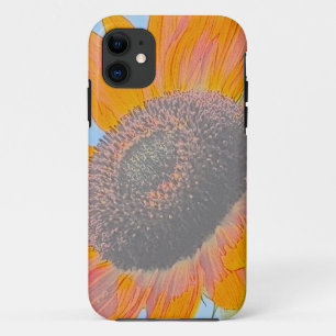 Para iPhone 11 Bela capa de telefone de girassol projetada
