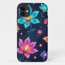 Capa de iPhone/iPad Alien Floral Galaxy