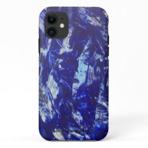 Capa de telefone abstrata azul