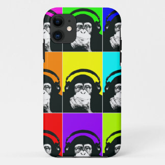 Para iPhone 11 Capa de telefone anca do pop art do macaco