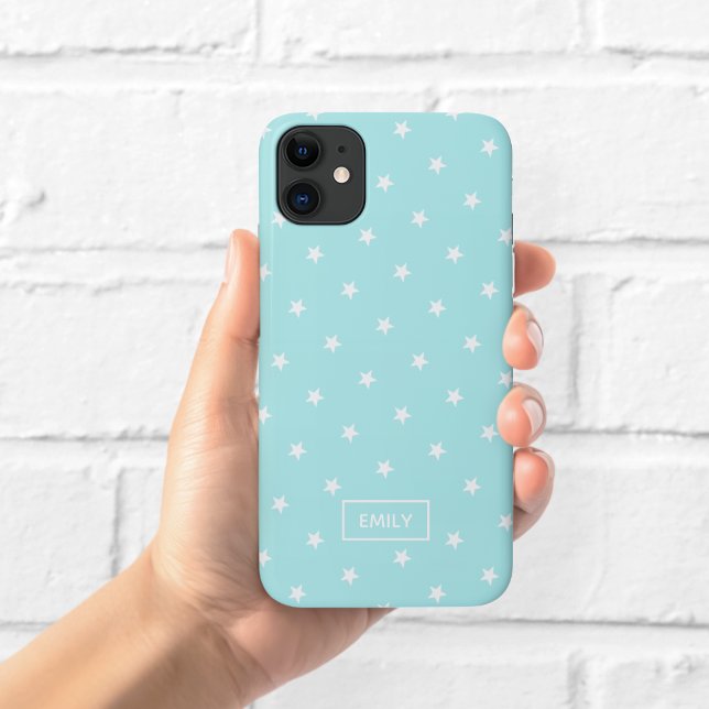 Para iPhone 11 Capa de telefone Aqua Stars (Criador carregado)