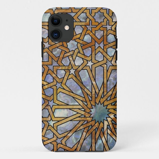 Para iPhone 11 Capa de telefone árabe de Knotwork (Verso)