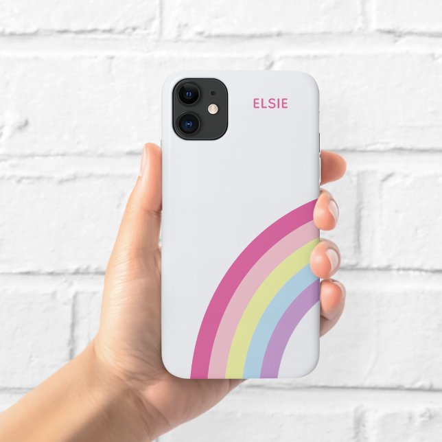 Para iPhone 11 Capa de Telefone Arco-íris Pastel (Criador carregado)