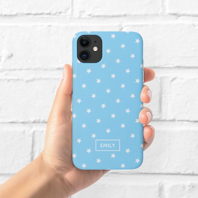 Para iPhone 11 Capa de Telefone Blue Stars (Criador carregado)