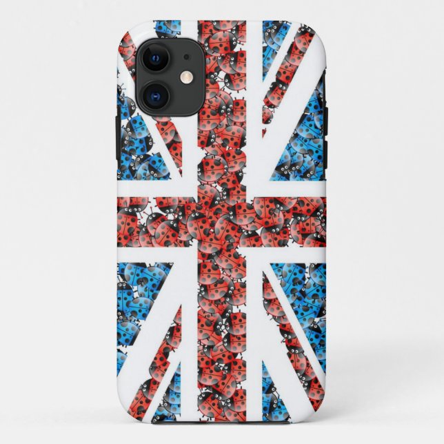 Para iPhone 11 Capa de telefone BRITÂNICA da bandeira dos (Verso)