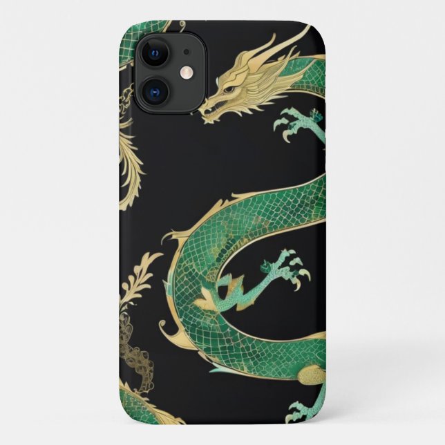 Para iPhone 11 Capa de telefone Chinoiserie (Verso)