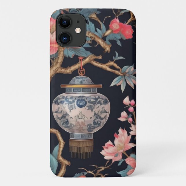 Para iPhone 11 Capa de telefone Chinoiserie (Verso)