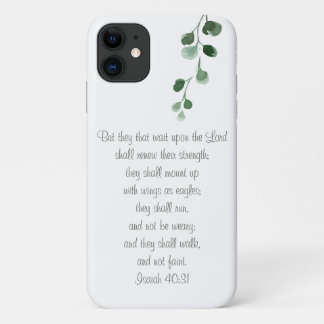 Para iPhone 11 Capa de telefone Chique Verso Isaiah 40:31