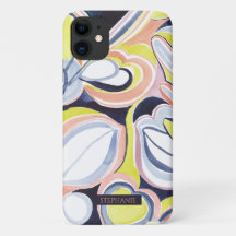 Capa de telefone com arte abstrata de aquarela bot