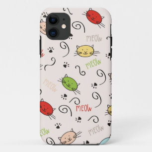 Para iPhone 11 capa de telefone com gatos