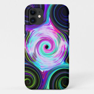 Para iPhone 11 Capa de telefone cósmica azul do redemoinho