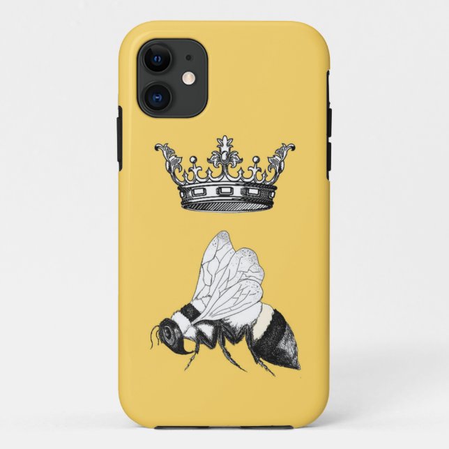 Para iPhone 11 Capa de telefone da abelha de rainha (Verso)