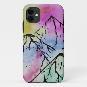 Para iPhone 11 Capa de telefone de arte em montanha