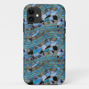 Para iPhone 11 capa de telefone de arte em pedra de vidro colorid