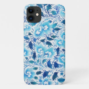 Para iPhone 11 Capa de telefone de Arte Floral do Estilo de Vinta