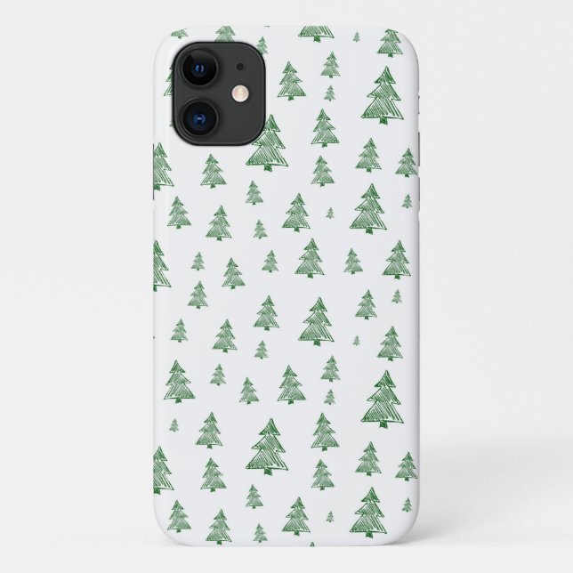 Para iPhone 11 Capa de telefone de Árvore de Natal (Verso)