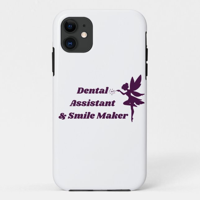 Para iPhone 11 Capa de Telefone de Assistente Dentário & Fada Cri (Verso)