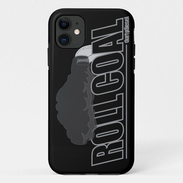 Para iPhone 11 Capa de telefone de CARVÃO do ROLO (Verso)