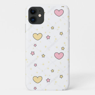 Para iPhone 11 Capa de telefone de coração/estrela