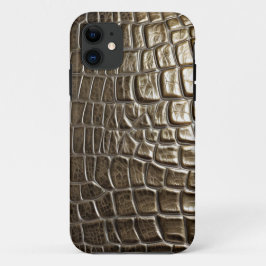 Para iPhone 11 Capa de telefone de design de pele crocodilo