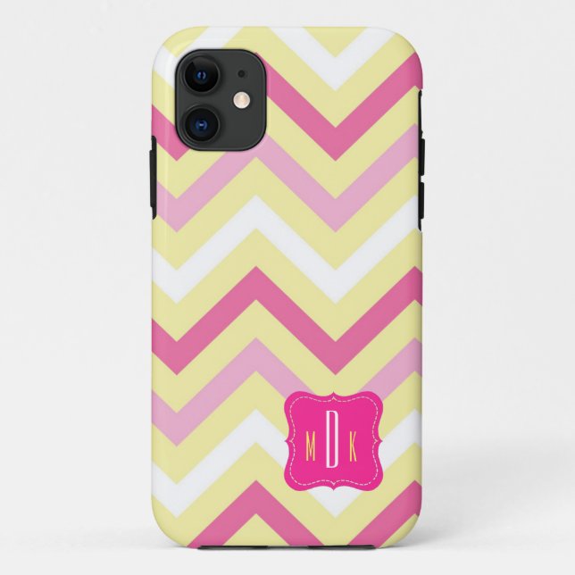 Para iPhone 11 Capa de telefone de Design do Monograma (Verso)