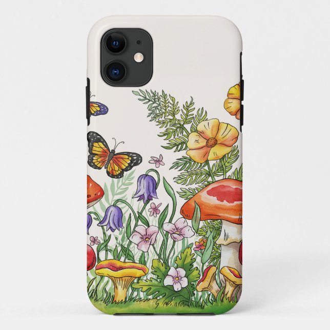 Para iPhone 11 Capa de telefone de Flores de Verão (Verso)
