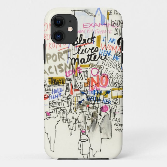 Para iPhone 11 Capa de telefone de Marcha das Mulheres (Verso)