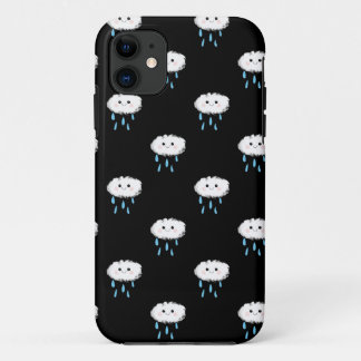 Para iPhone 11 Capa de telefone de Nuvem em Chuva