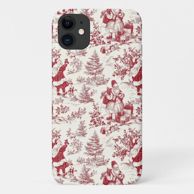 Para iPhone 11 Capa de telefone de Toile Natal (Verso)