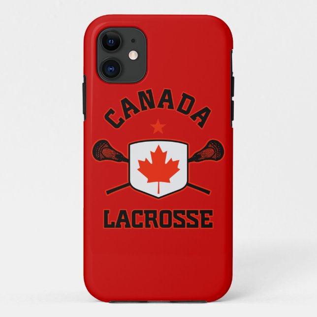 Para iPhone 11 Capa de telefone do Lacrosse de Canadá (Verso)