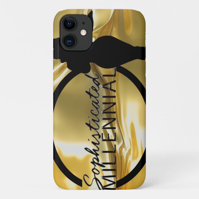 Para iPhone 11 Capa de telefone do Milênio sofisticada (Verso)