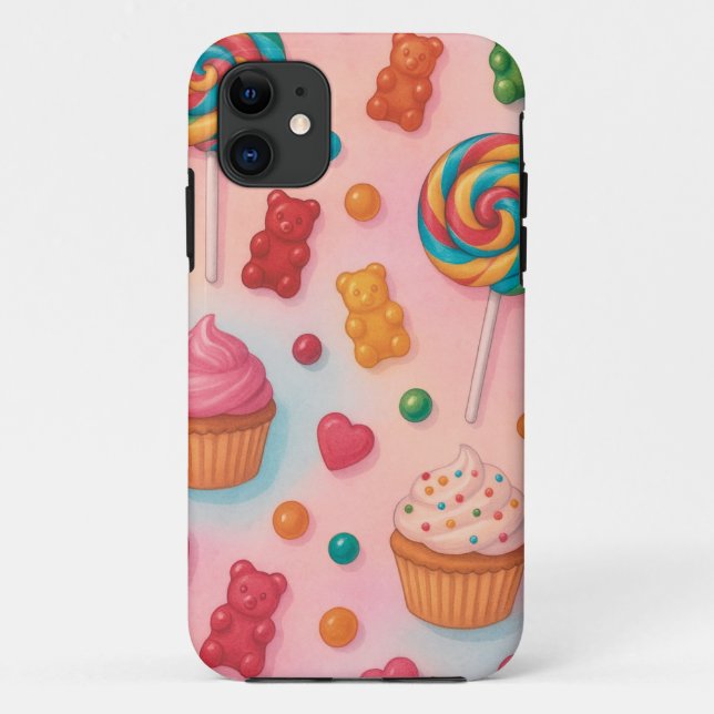 Para iPhone 11 Capa de telefone doce de terra doce - Pastel Candy (Verso)