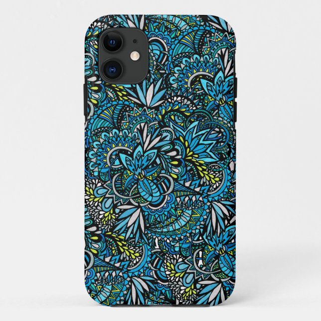 Para iPhone 11 Capa de telefone Duro De Casco-Mate De Ceruleano (Verso)