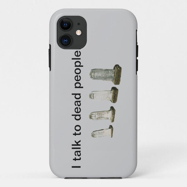 Para iPhone 11 Capa de telefone - Eu falo com o morto pessoas (Verso)