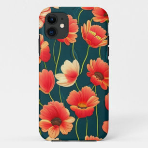 Para iPhone 11 capa de telefone floral
