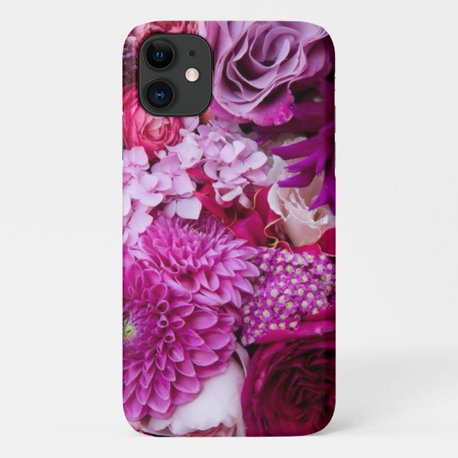 Para iPhone 11 Capa de telefone Floral Puro (Verso)
