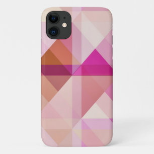 Para iPhone 11 Capa de telefone Geométrica de Pêssego abstrato