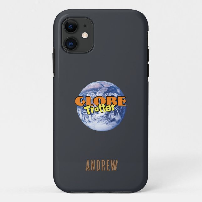 Para iPhone 11 Capa de telefone Globetrotter (personalizável) (Verso)