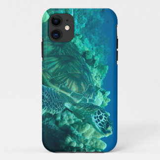 Para iPhone 11 Capa de telefone havaiana da tartaruga de mar