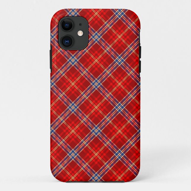 Para iPhone 11 Capa de telefone - marinho vermelho clássico (Verso)
