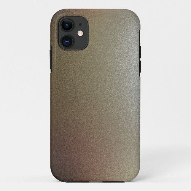 Para iPhone 11 Capa de telefone Metálico de Illusão de Bronze Ham (Verso)