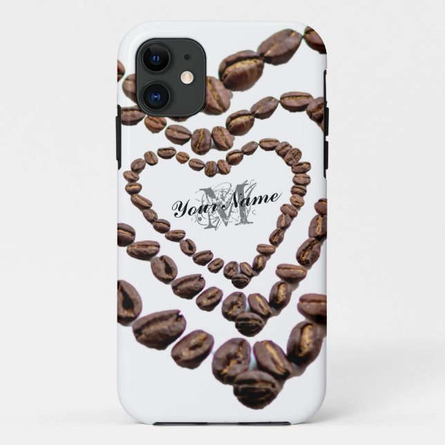 Para iPhone 11 Capa de telefone monograma personalizável! (Verso)